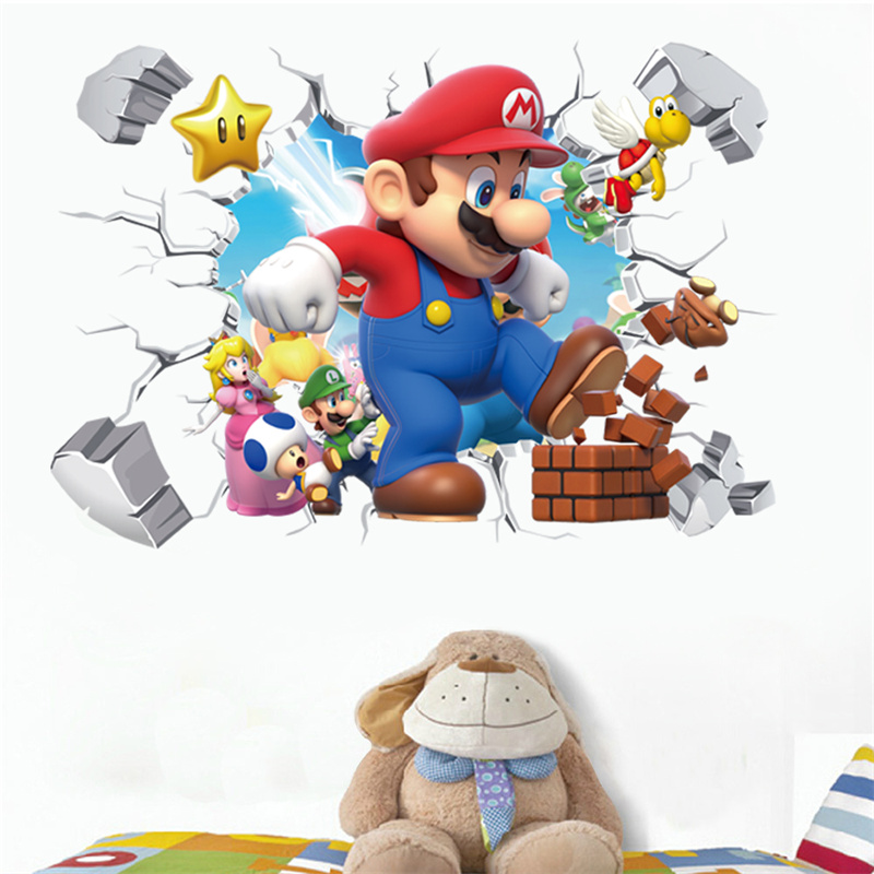 Baby Nursery Games - 3D-наклейки на стену с персонажами мультфильмов