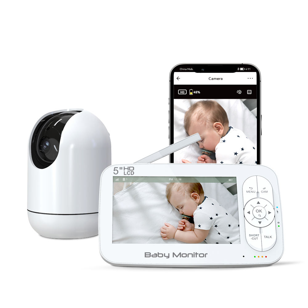 Wearable Baby Monitor - 5-дюймовый 2-мегапиксельный 1080P приложение с дистанционным