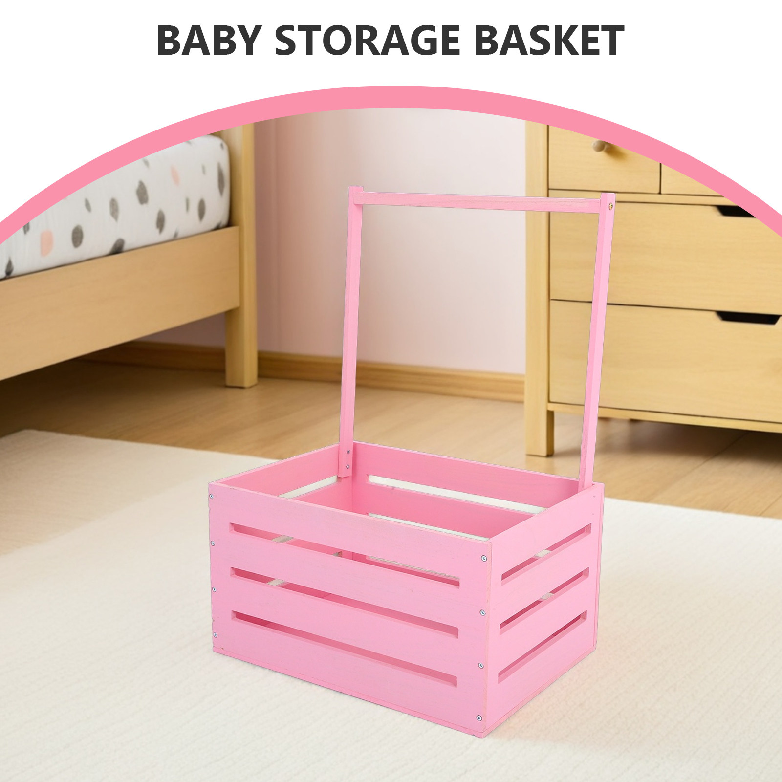 Baby Nursery Laundry Hamper - 1 шт. Деревянная корзина для хранения