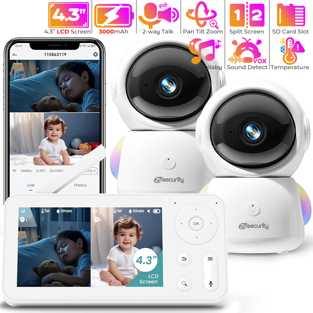 Baby Nursery Images - 2K радионяня с 2 камерами и