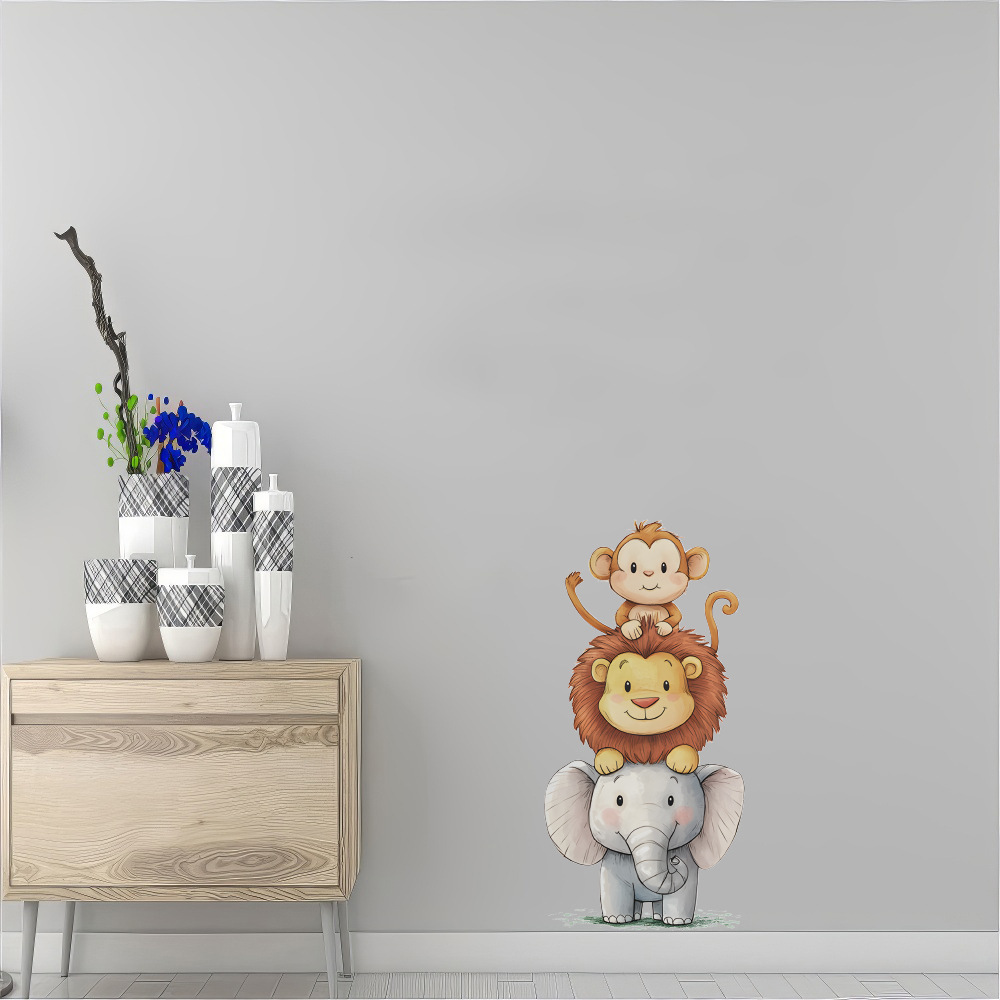 Милые наклейки на стену с лесн – обзор и цена Baby Nursery Vinyl Wall Stickers