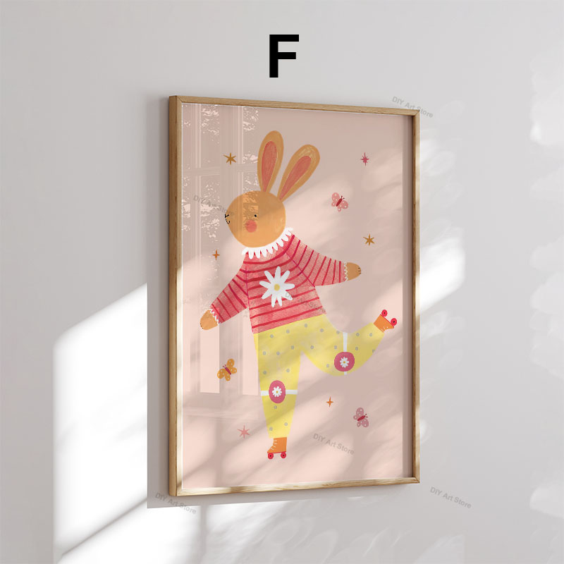 Забавные мультяшные животные:  – обзор и цена Baby Nursery Prints
