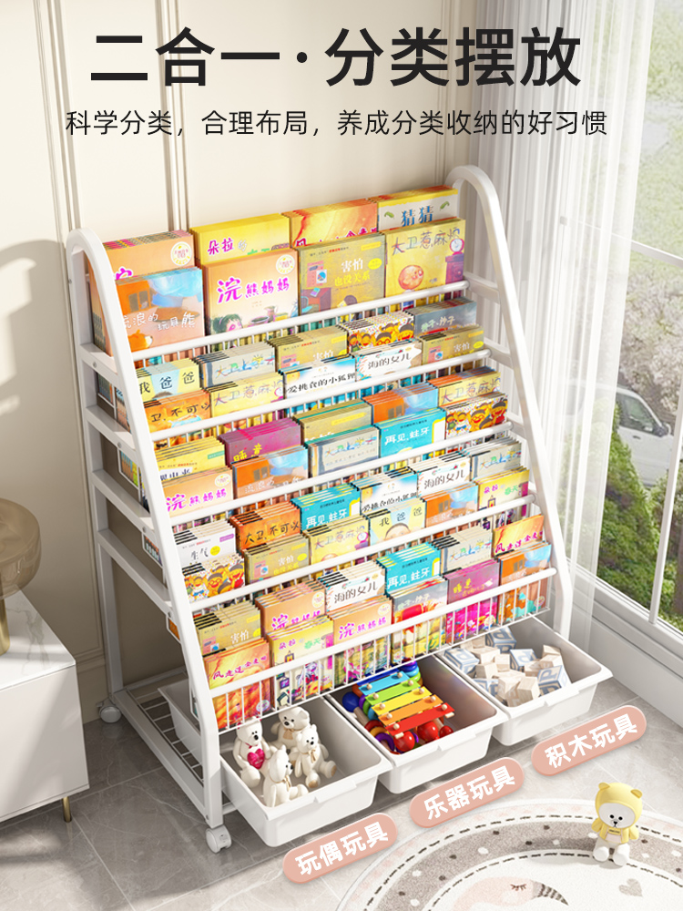 Простая книжная полка, детская – обзор и цена Baby Bookshelf Small