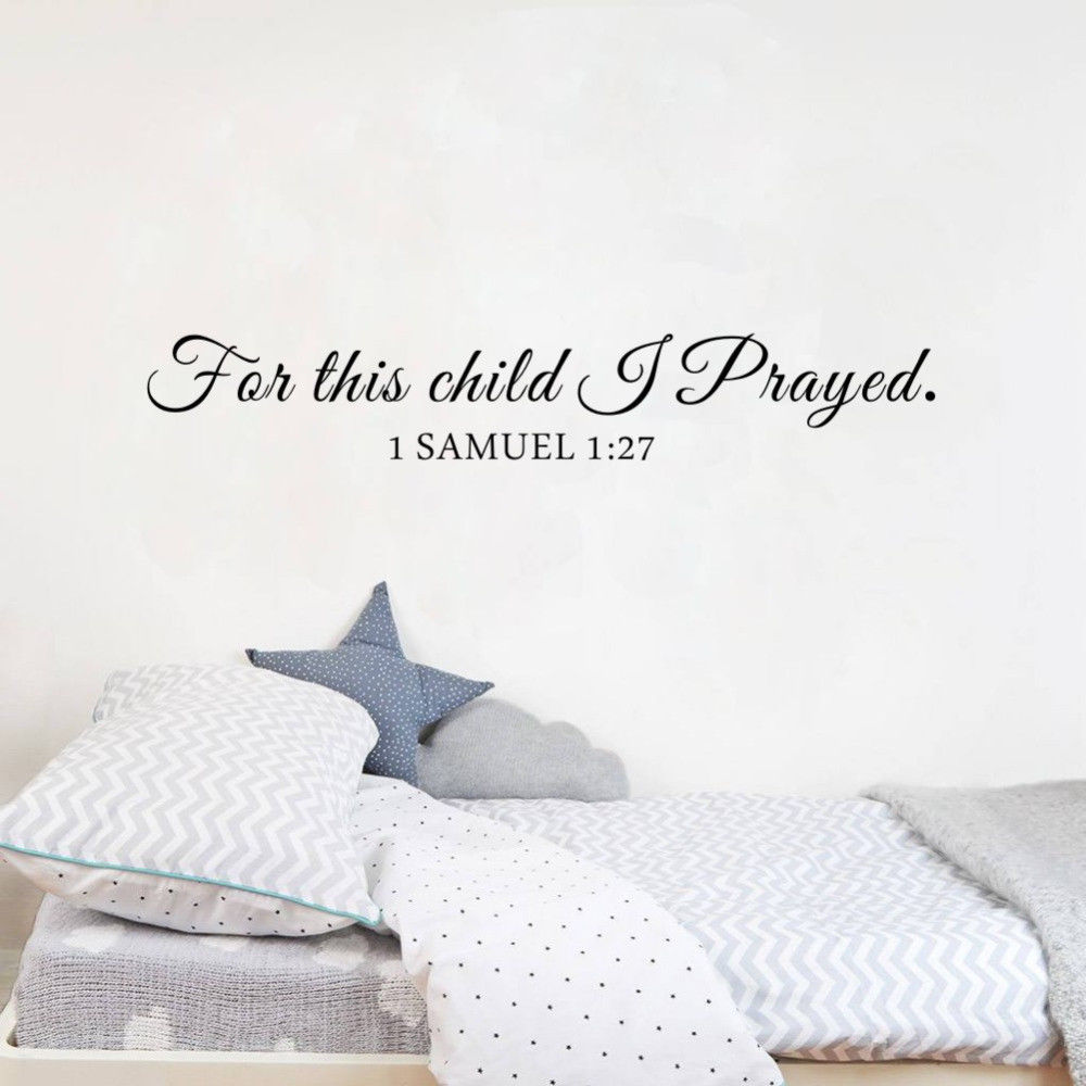 Для этого ребенка я молюсь Сам – обзор и цена Baby Nursery Vinyl Wall Stickers