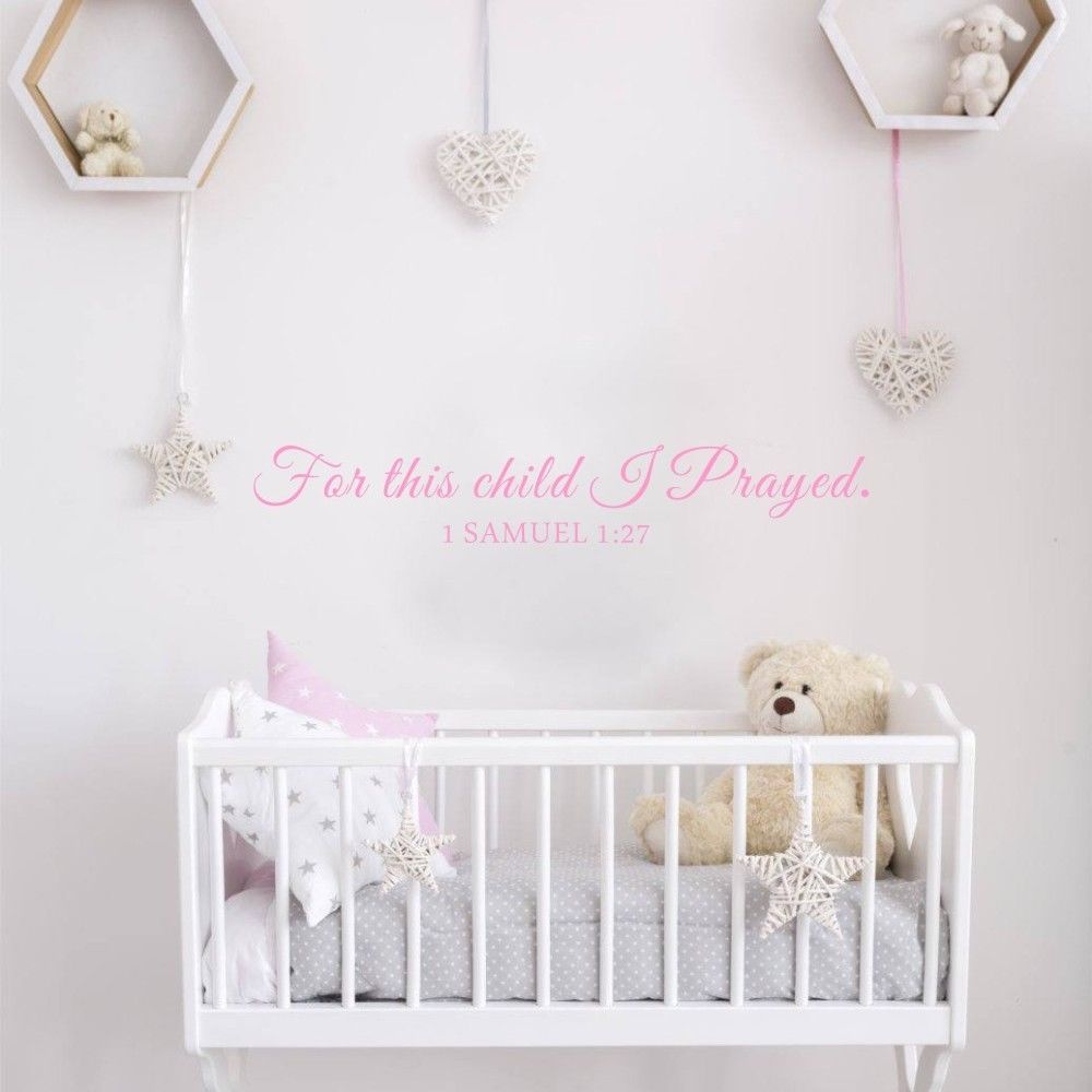 Для этого ребенка я молюсь Сам – обзор и цена Baby Nursery Vinyl Wall Stickers