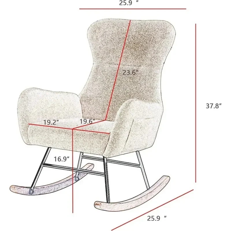Кресло-качалка Hansones для де – обзор и цена Baby Nursery Glider Chair
