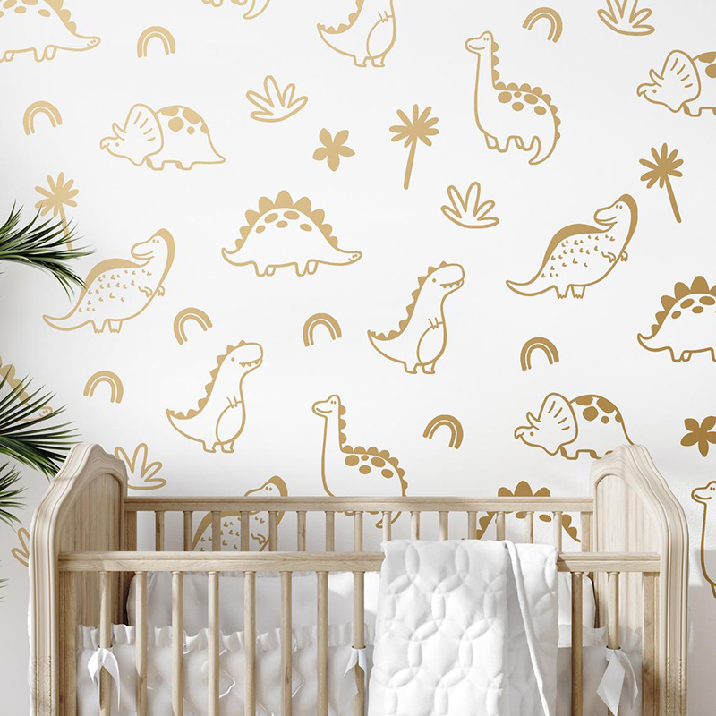 Геометрическое дерево динозавр – обзор и цена Baby Nursery Vinyl Wall Stickers