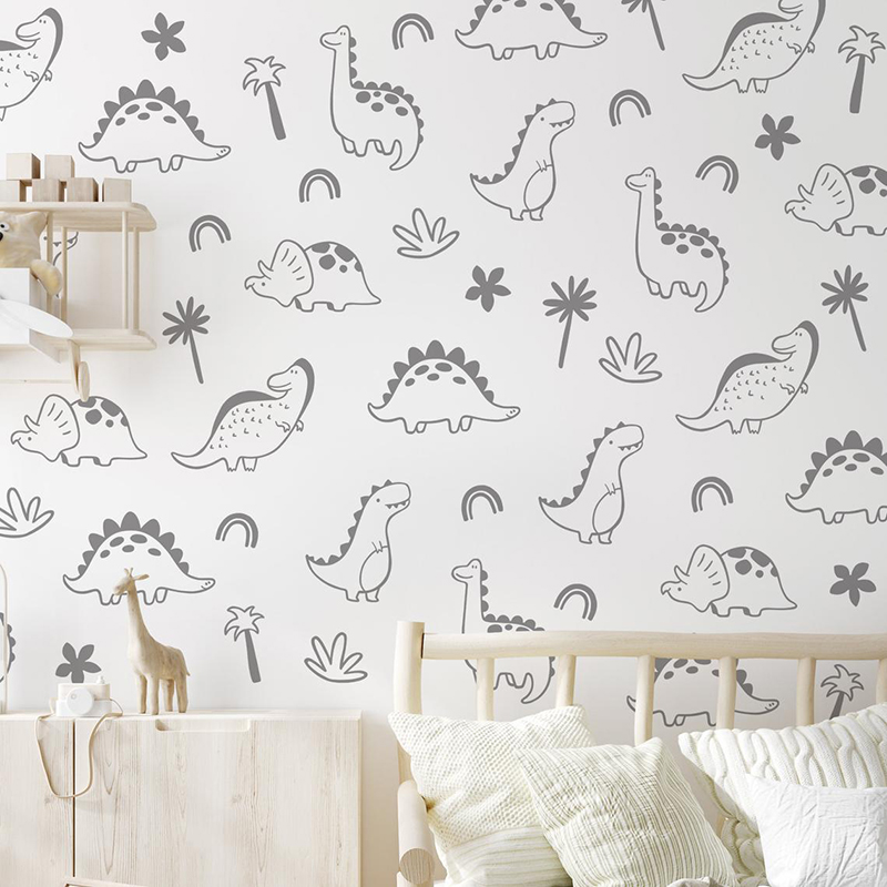 Геометрическое дерево динозавр – обзор и цена Baby Nursery Vinyl Wall Stickers