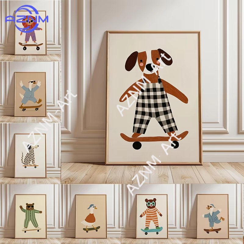 1 шт. Забавный постер с животн – обзор и цена Baby Nursery Prints