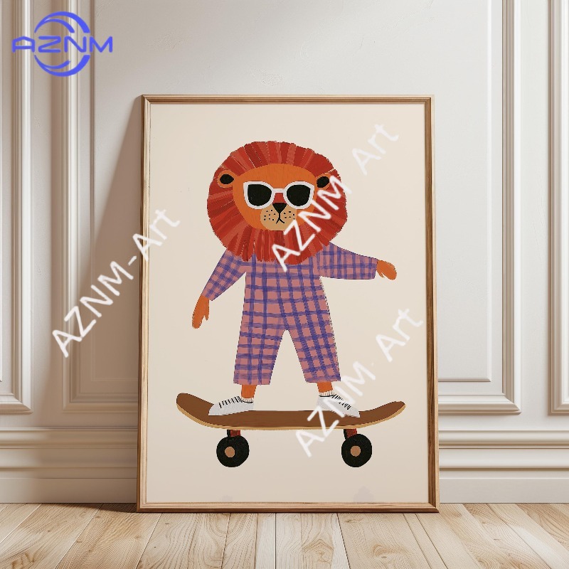 1 шт. Забавный постер с животн – обзор и цена Baby Nursery Prints