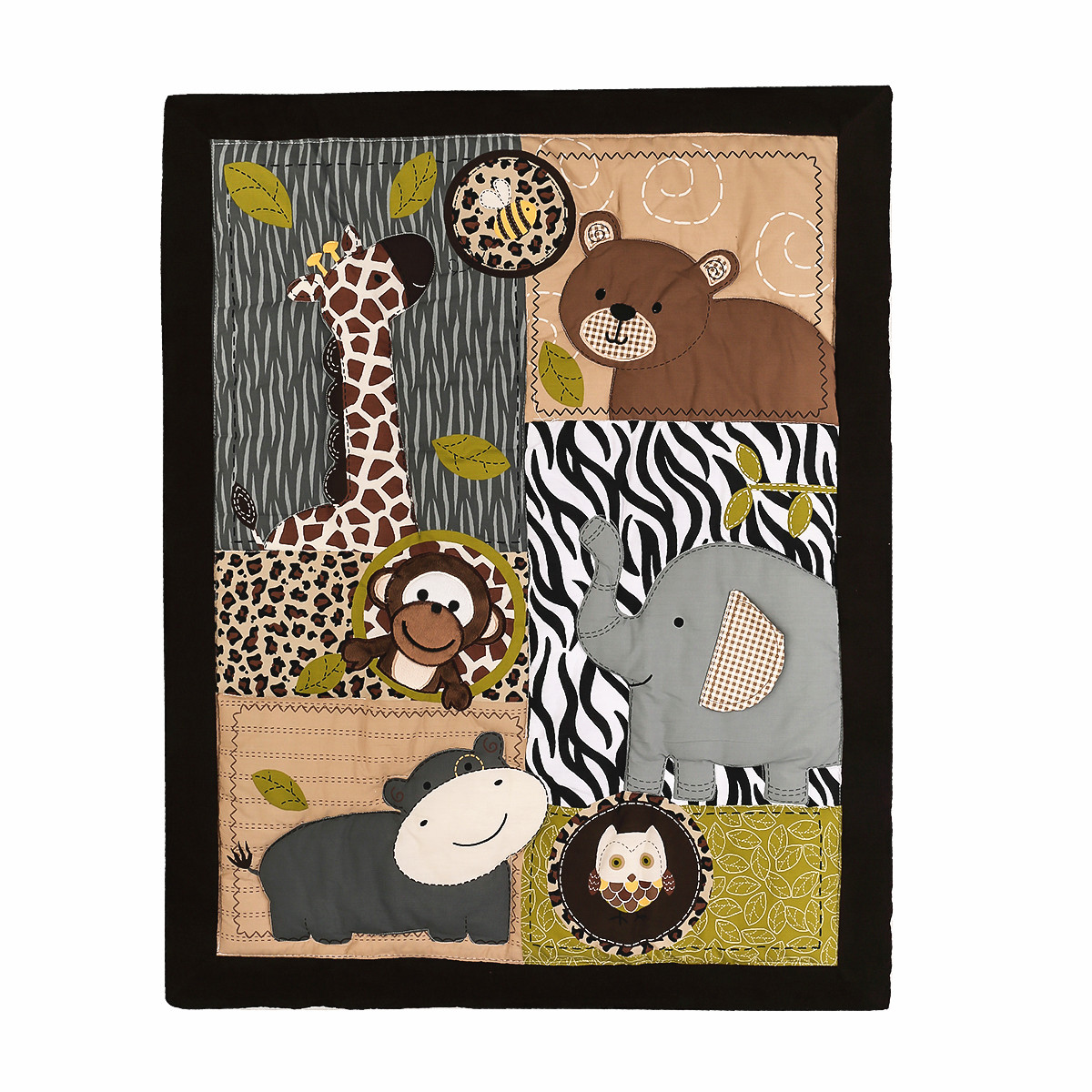 Комплект постельного белья для – обзор и цена Baby Nursery Jungle Animals